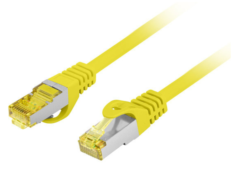 Lanberg PCF6A-10CU-0050-Y cable de red Amarillo 0,5 m Cat6a S/FTP (S-STP)