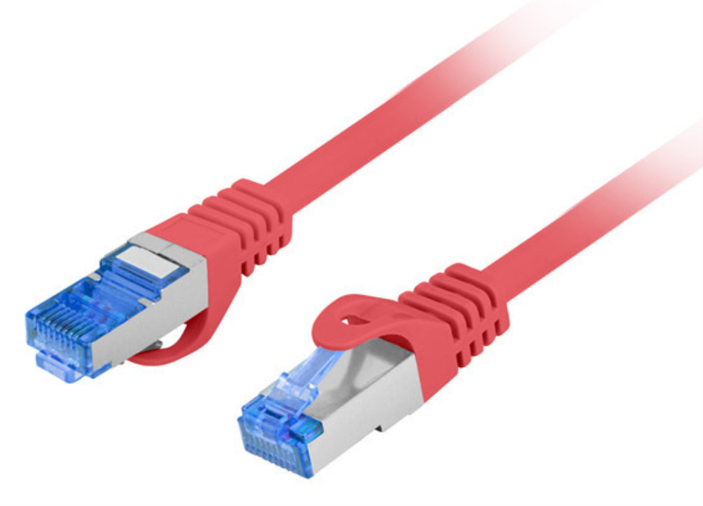Lanberg PCF6A-10CC cable de red Rojo 0,5 m Cat6a S/FTP (S-STP)