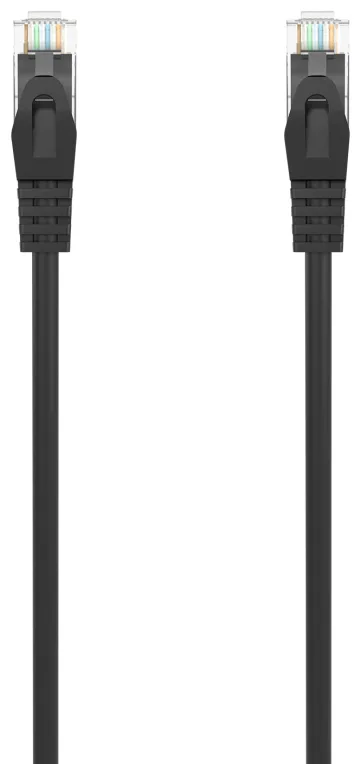 AISENS Cable de Red Latiguillo RJ45 LSZH Cat.6A 500 Mhz UTP AWG24, Negro, 1.0M