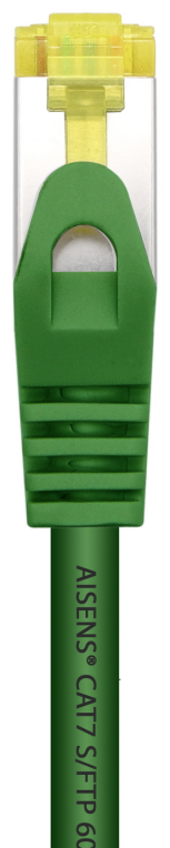 AISENS Cable De Red Latiguillo RJ45 LSZH Cat.7 600 MHz S/FTP PIMF AWG26, Verde, 0.5 m