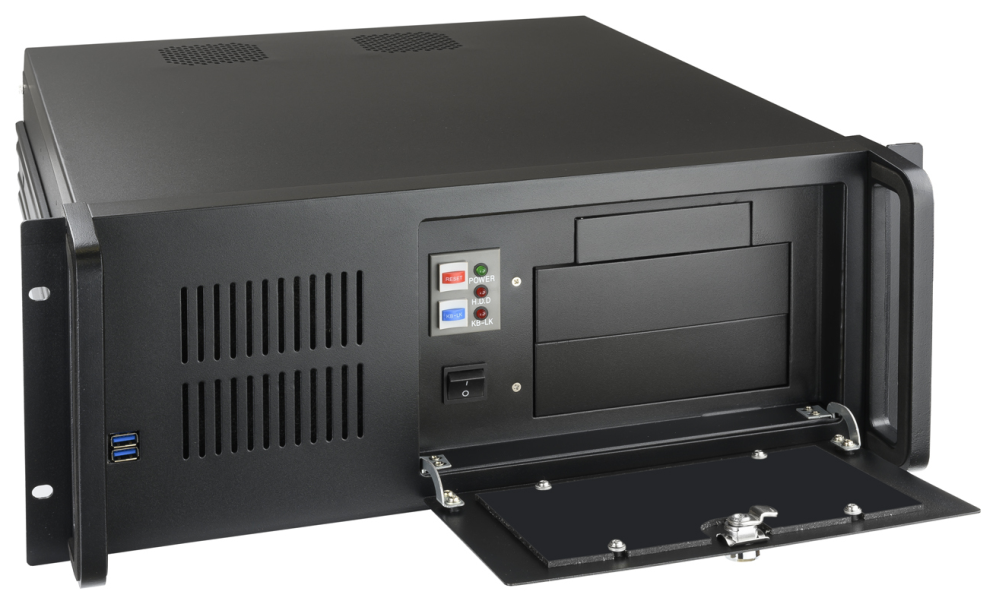 TooQ RACK-406N-USB3 armario rack Bastidor de pared Negro