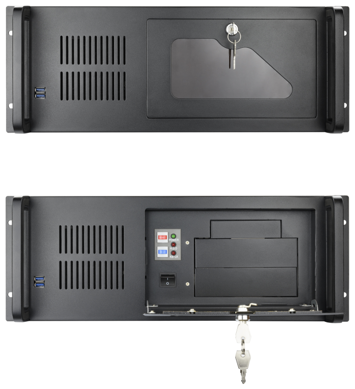 TooQ RACK-406N-USB3 armario rack Bastidor de pared Negro