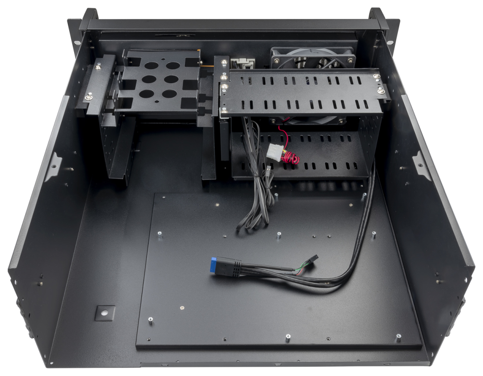 TooQ RACK-406N-USB3 armario rack Bastidor de pared Negro