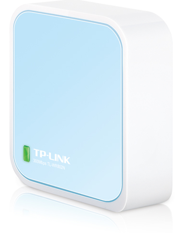 TP-Link TL-WR802N router inalámbrico Ethernet rápido Banda única (2,4 GHz) Azul, Blanco