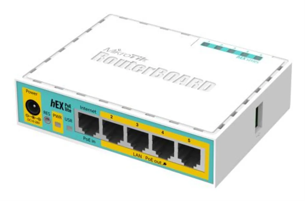 Mikrotik hEX PoE lite router Ethernet rápido Blanco