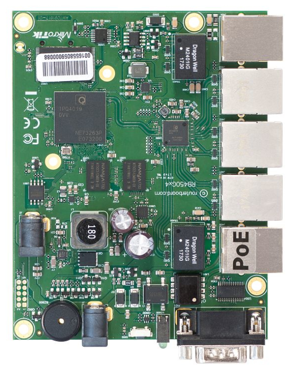 Mikrotik RB450Gx4 router Gigabit Ethernet Verde