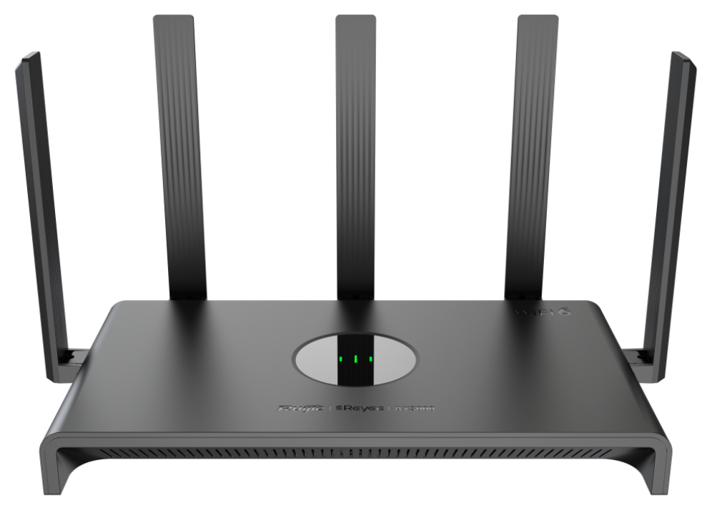 Ruijie Networks RG-EW3000GX PRO router inalámbrico Gigabit Ethernet Doble banda (2,4 GHz / 5 GHz) Negro