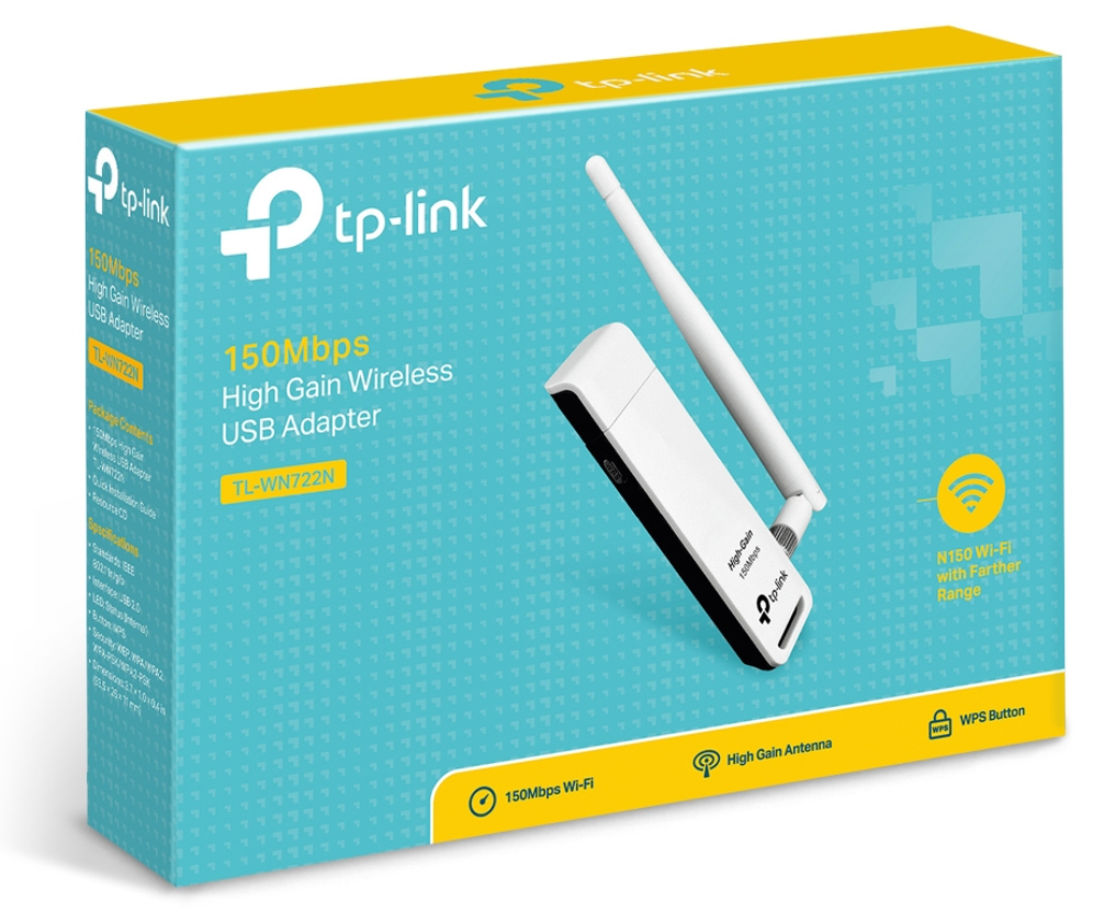 TP-Link TL-WN722N adaptador y tarjeta de red WLAN 150 Mbit/s