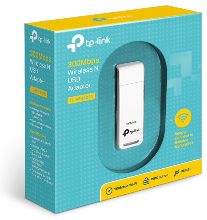 TP-Link TL-WN821N adaptador y tarjeta de red WLAN 300 Mbit/s