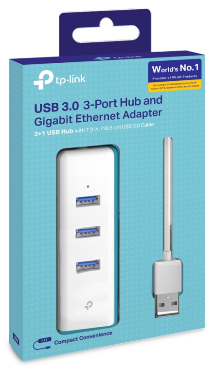 TP-Link UE330 USB 3.2 Gen 1 (3.1 Gen 1) Type-A 1000 Mbit/s Blanco