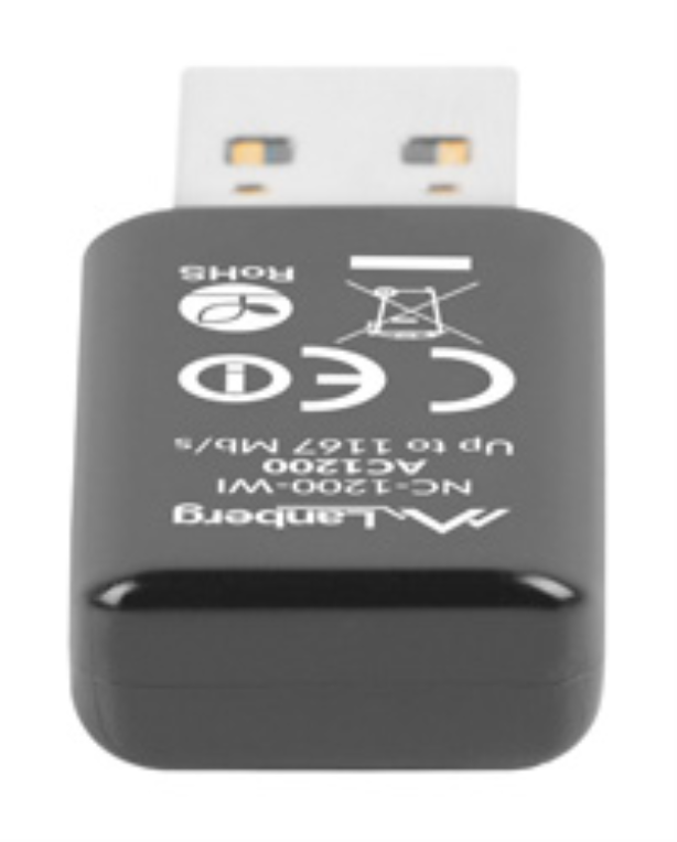 Lanberg NC-1200-WI adaptador y tarjeta de red WLAN 5000 Mbit/s