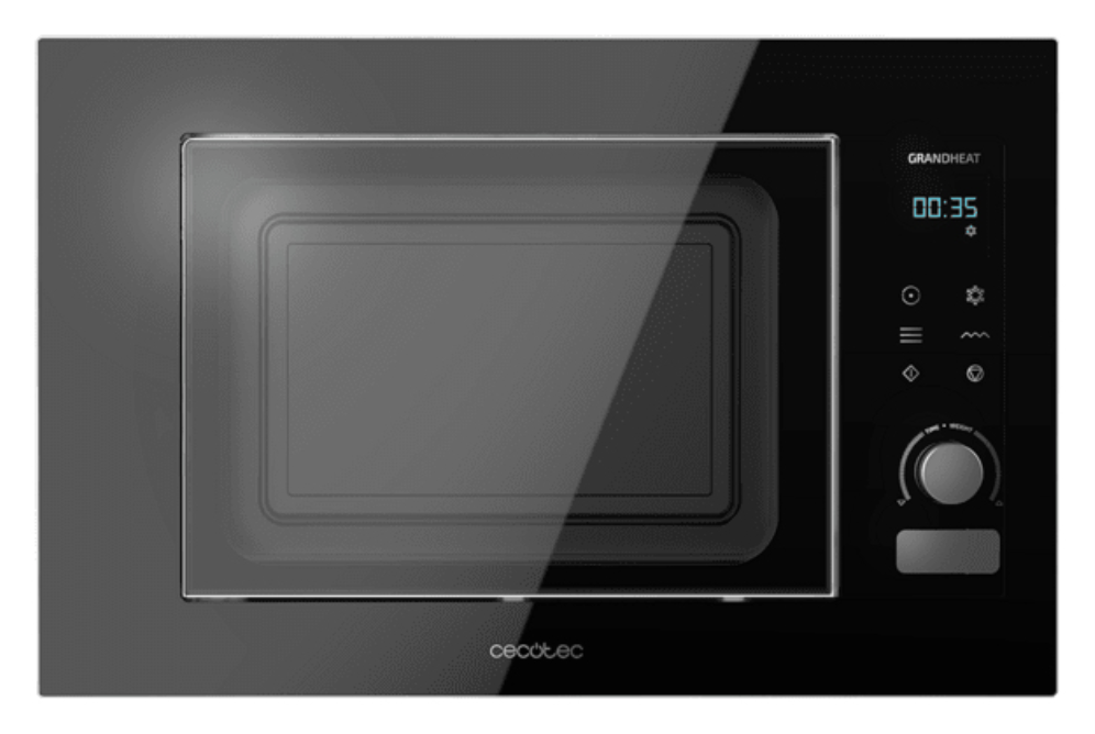 Cecotec 01383 microondas Negro Microondas con grill Integrado 21 L 1200 W
