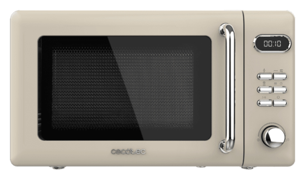 Cecotec 01714 microondas Beige Microondas con grill Encimera 20 L 700 W
