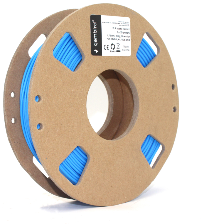 Gembird 3DP-PLA1.75GE-01-B material de impresión 3d Ácido poliláctico (PLA) Azul 330 g