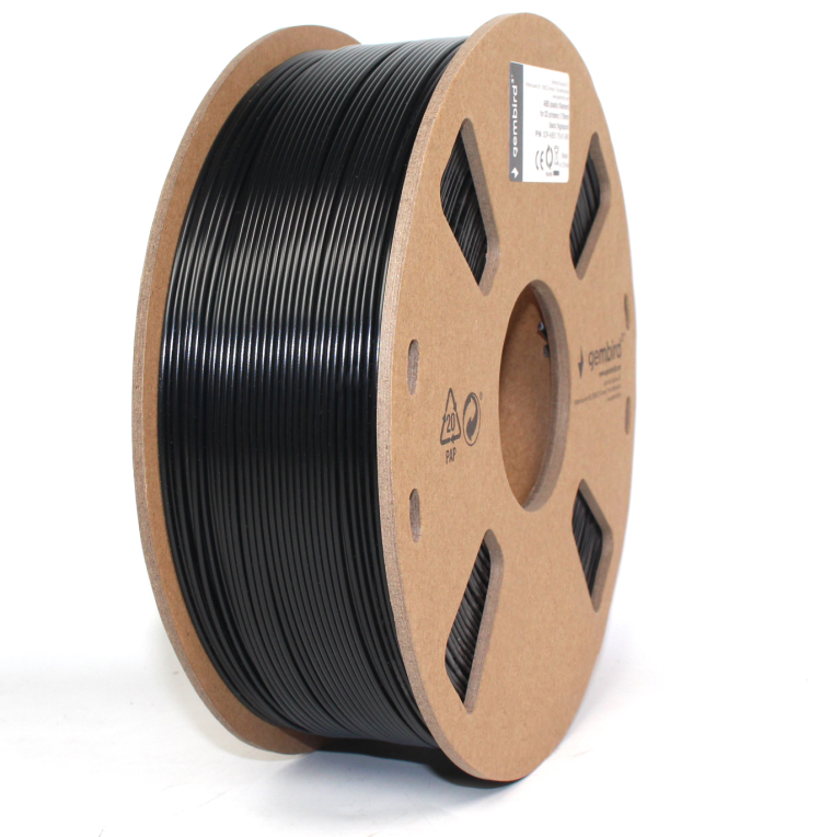 Gembird 3DP-ABS1.75-01-BK material de impresión 3d ABS Negro 1,4 kg