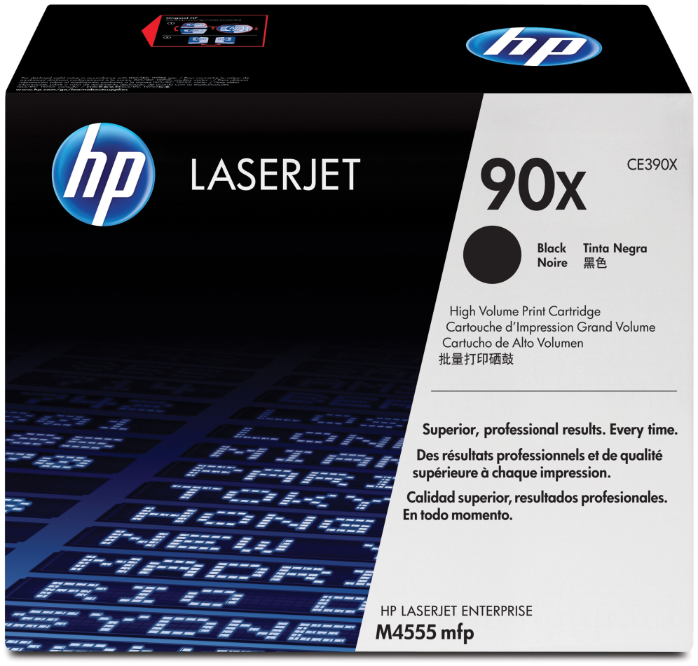 HP Cartucho de tóner original LaserJet 90X de alta capacidad negro