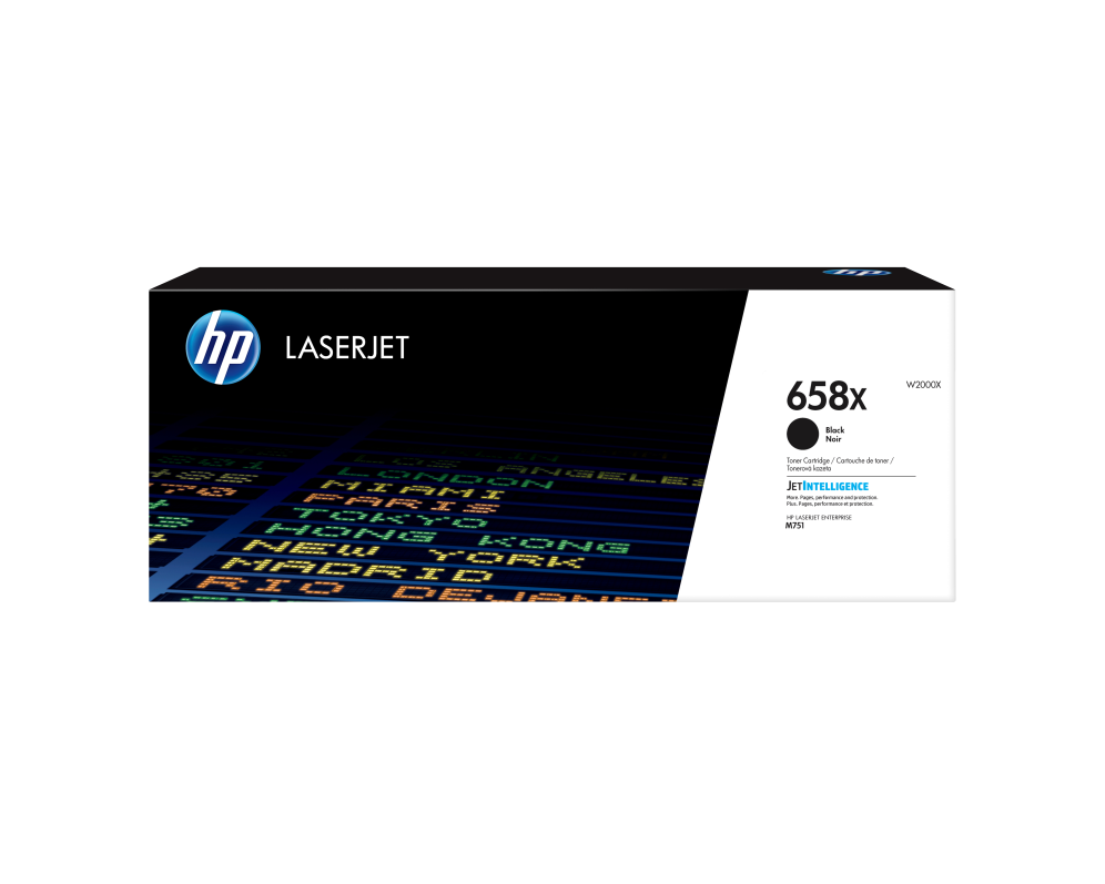 HP Cartucho de tóner Original LaserJet 658X negro de alta capacidad