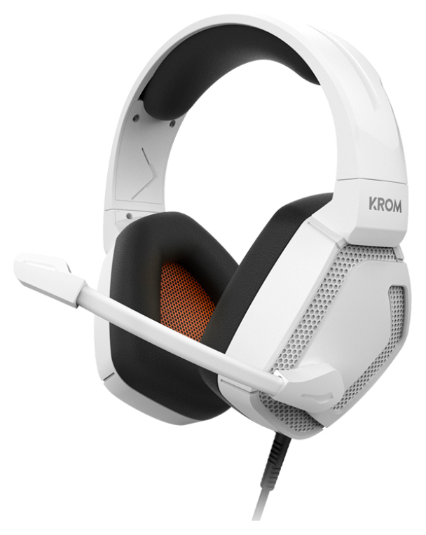 Krom Kopa Pro Auriculares Alámbrico Diadema Juego Blanco
