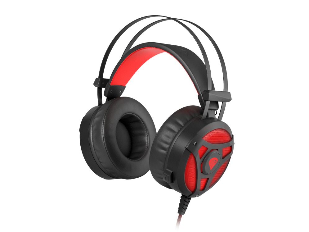 GENESIS Neon 360 Auriculares Alámbrico Diadema Juego Negro, Rojo
