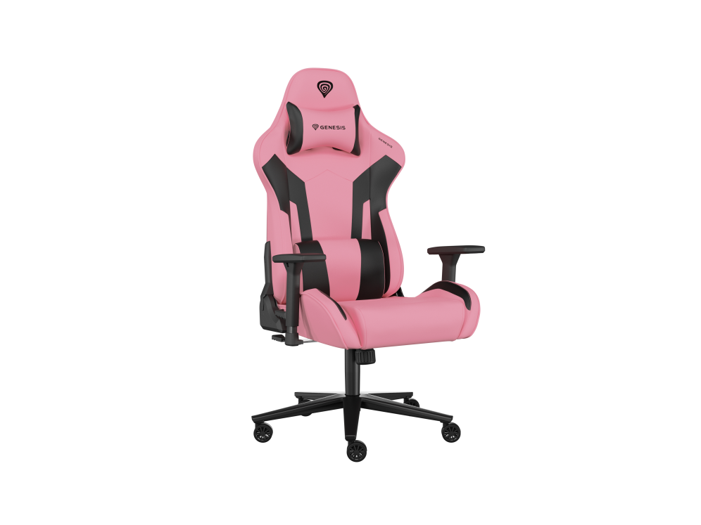 GENESIS Nitro 720 Silla para videojuegos de PC Asiento inflable Negro, Rosa