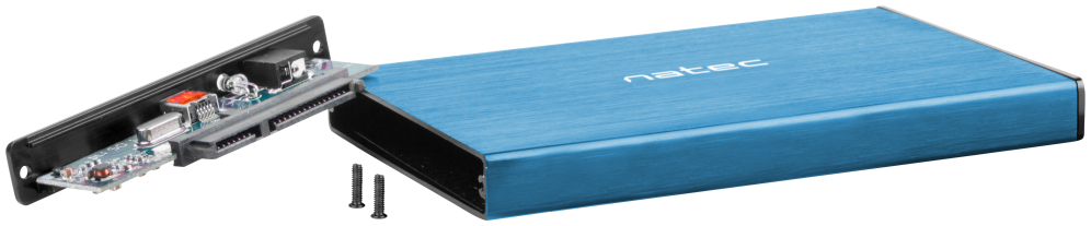 NATEC Rhino GO Carcasa de disco duro/SSD Azul 2.5"