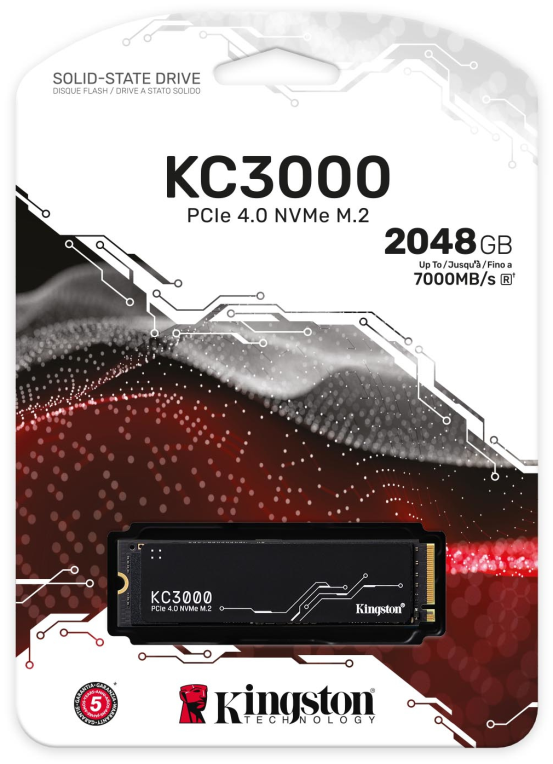 Kingston Technology 2048G KC3000 M.2 2280 NVMe SSD