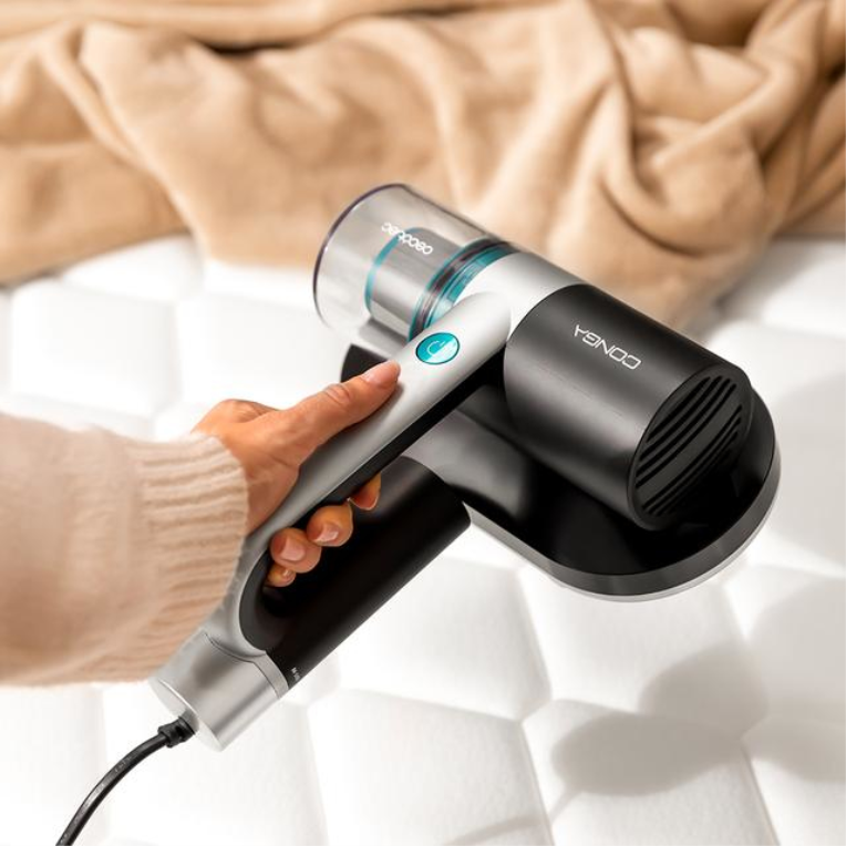 Cecotec Conga RockStar 3000 Mattress aspiradora de mano Negro, Plata, Turquesa Sin bolsa