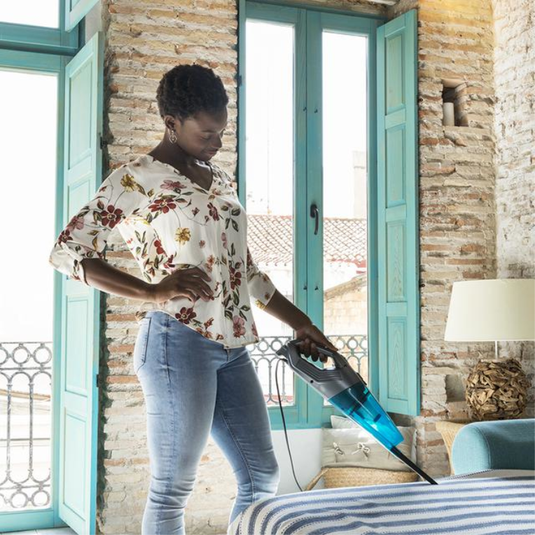 Cecotec Conga Popstar 1000 DuoStick Easy 2-in-1 stick vacuum Corriente alterna Secar Sin bolsa 0,8 L 800 W Negro, Plata, Turquesa