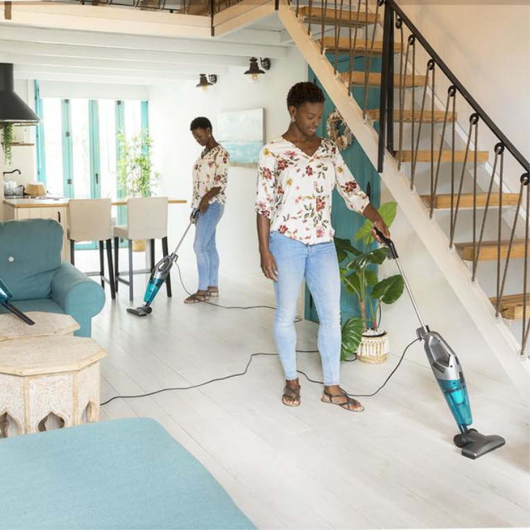Cecotec Conga Popstar 1000 DuoStick Easy 2-in-1 stick vacuum Corriente alterna Secar Sin bolsa 0,8 L 800 W Negro, Plata, Turquesa