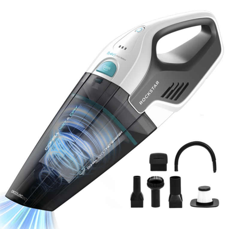 Cecotec Conga Rockstar aspiradora de mano Gris, Blanco Sin bolsa