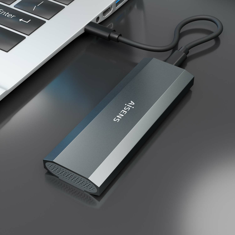 AISENS ASM2-029GR caja para disco duro externo Caja externa para unidad de estado sólido (SSD)