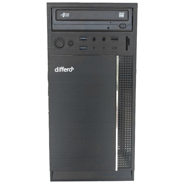 differo PC V15 I5 12400 16GB SSD 1TB NVME NO DVD HPA3 USB-C TRASERO