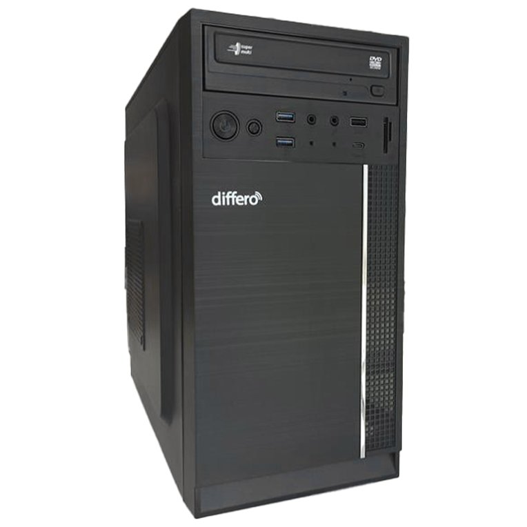 differo PC V15 I5 12400 16GB SSD 1TB NVME NO DVD HPA3 USB-C TRASERO