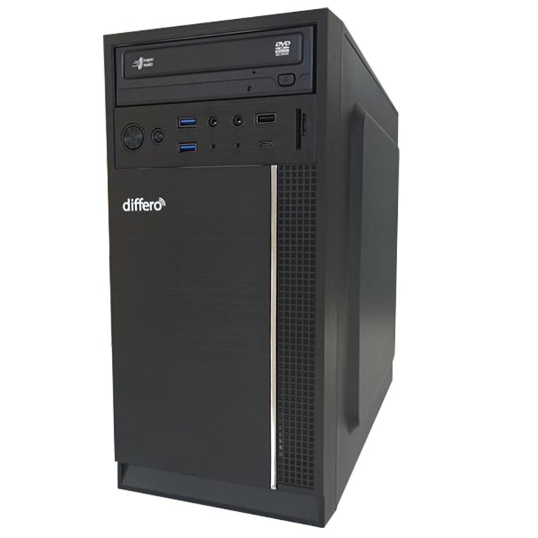 differo PC V15 I5 12400 16GB SSD 1TB NVME NO DVD HPA3 USB-C TRASERO