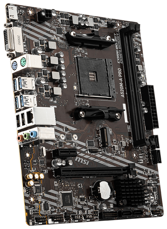 MSI A520M-A PRO placa base AMD A520 Zócalo AM4 micro ATX