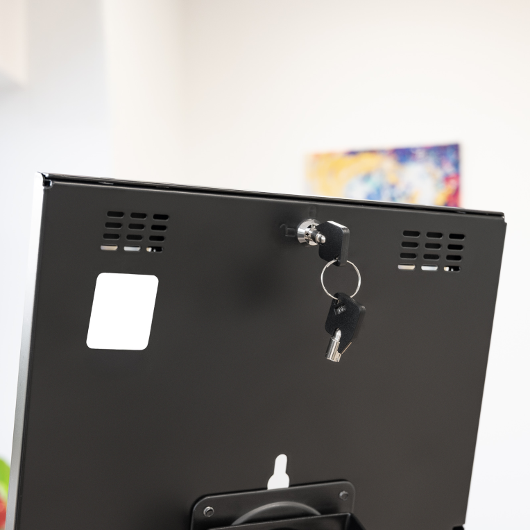 TooQ Marco Antirrobo para Tablets de 12,4” a 13”, Negro