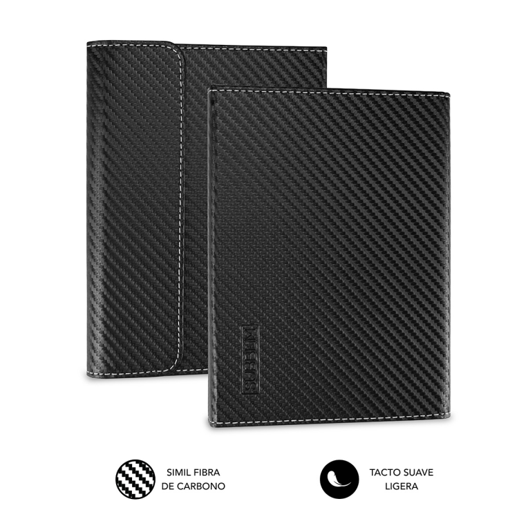 SUBBLIM Funda Libro Electrónico Clever Ebook Case 6" Black