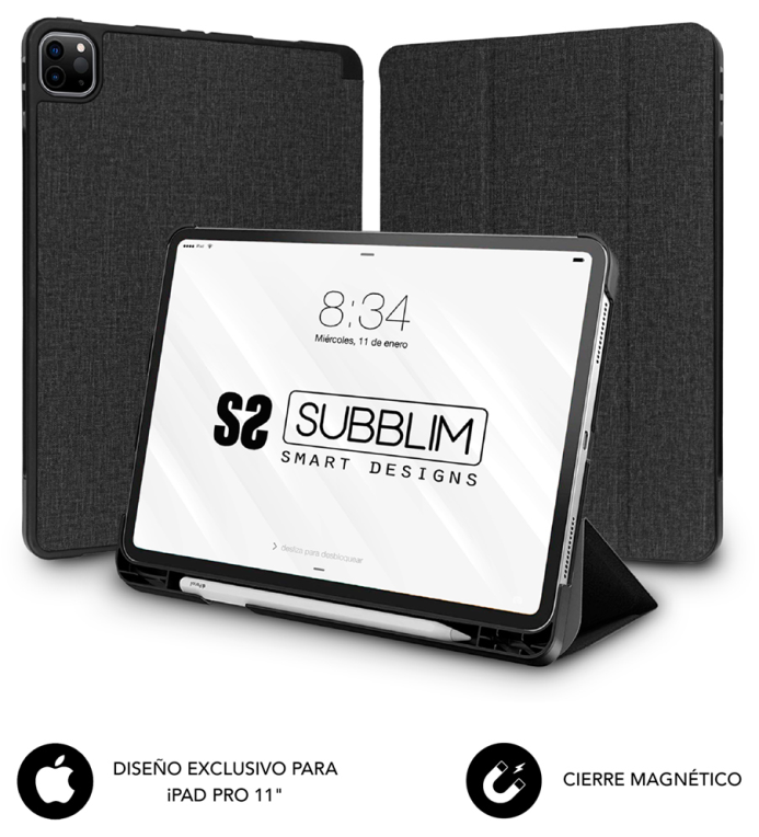 SUBBLIM Funda Tablet Shock Case iPad Pro 11” 2021/20/18 Negro