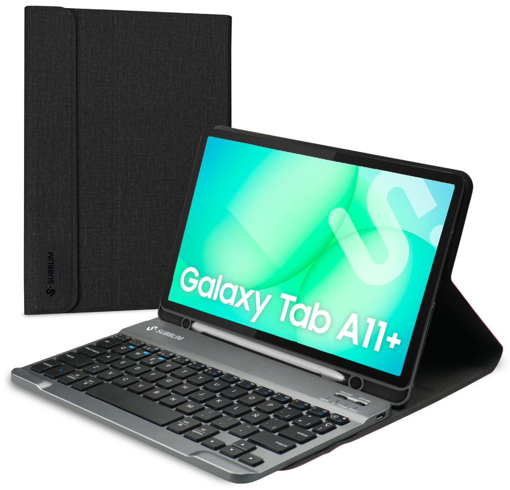 SUBBLIM Funda Tablet Keytab Pro Samsung Galaxy Tab A11 + Negro 11" Teclado BT Extraible