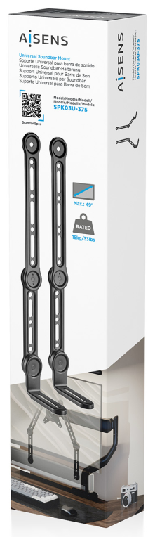 AISENS SPK03U-375 accesorio para barra de sonido Montaje en pared