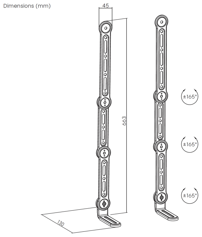 AISENS SPK04U-377 accesorio para barra de sonido Montaje en pared