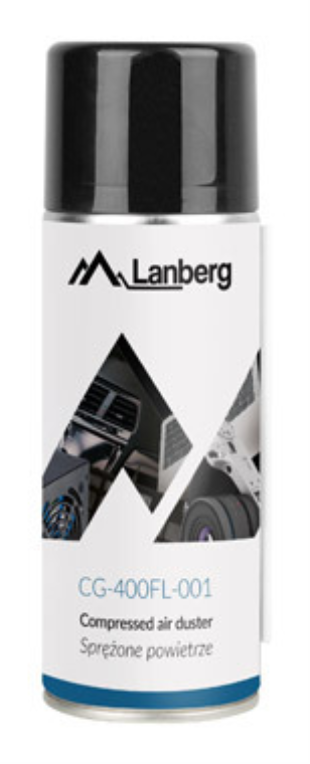 Lanberg CG-400FL-001 limpiador de aire comprimido 400 ml