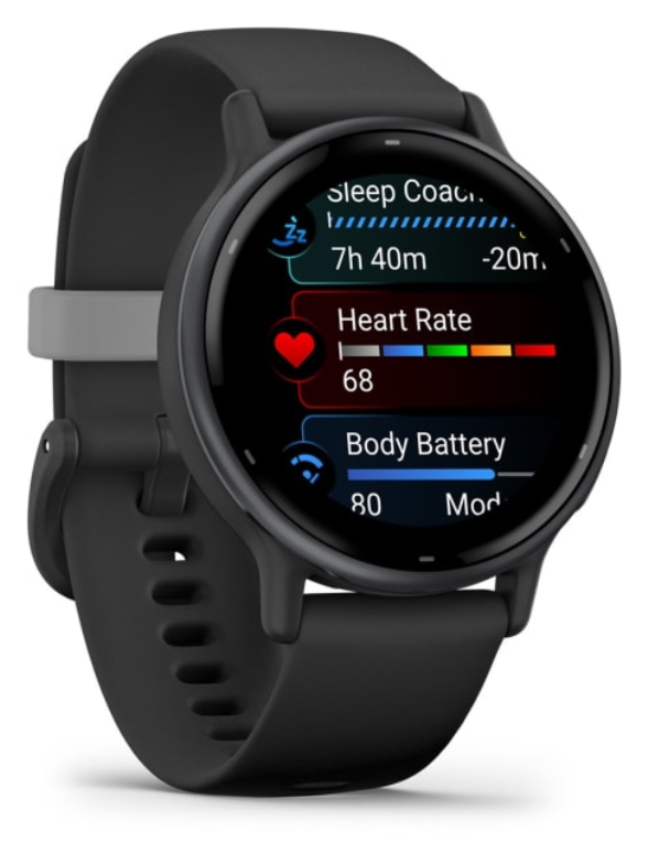 Garmin Vivoactive 5 3,05 cm (1.2") AMOLED 42 mm Digital 390 x 390 Pixeles Pantalla táctil Negro Wifi GPS (satélite)