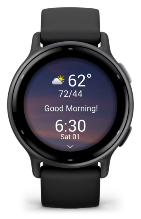 Garmin Vivoactive 5 3,05 cm (1.2") AMOLED 42 mm Digital 390 x 390 Pixeles Pantalla táctil Negro Wifi GPS (satélite)
