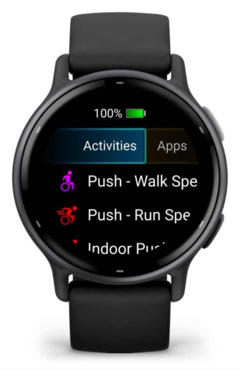 Garmin Vivoactive 5 3,05 cm (1.2") AMOLED 42 mm Digital 390 x 390 Pixeles Pantalla táctil Negro Wifi GPS (satélite)