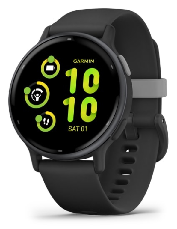 Garmin Vivoactive 5 3,05 cm (1.2") AMOLED 42 mm Digital 390 x 390 Pixeles Pantalla táctil Negro Wifi GPS (satélite)