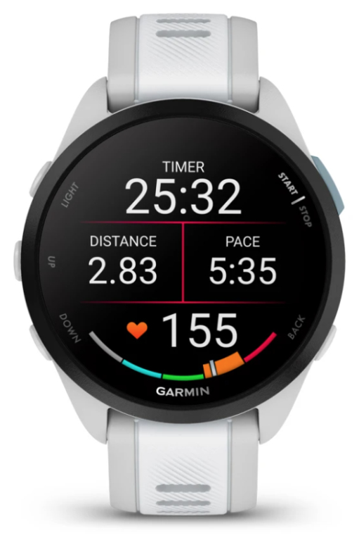 Garmin Forerunner 165 3,05 cm (1.2") AMOLED 43 mm Digital 390 x 390 Pixeles Pantalla táctil Gris GPS (satélite)
