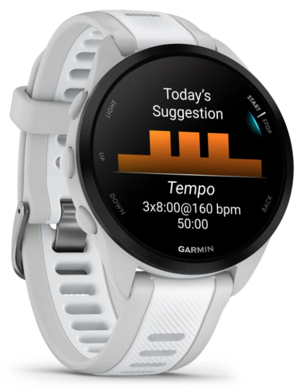 Garmin Forerunner 165 3,05 cm (1.2") AMOLED 43 mm Digital 390 x 390 Pixeles Pantalla táctil Gris GPS (satélite)