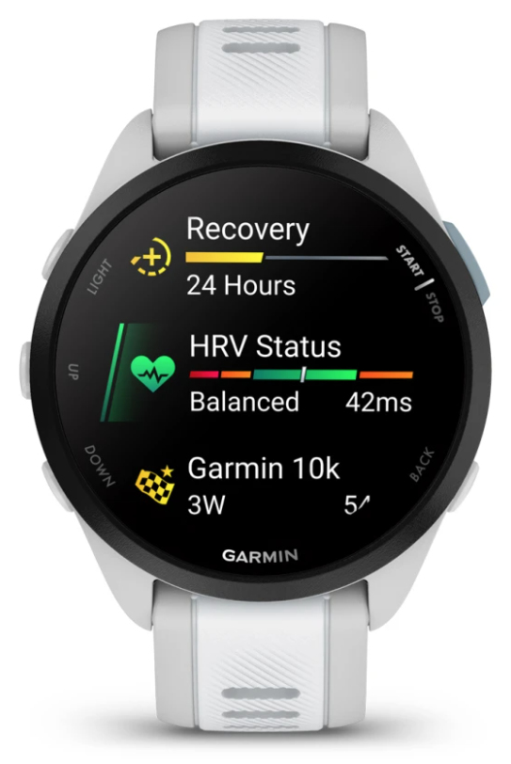 Garmin Forerunner 165 3,05 cm (1.2") AMOLED 43 mm Digital 390 x 390 Pixeles Pantalla táctil Gris GPS (satélite)
