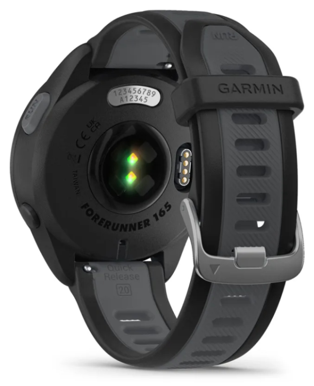 Garmin Forerunner 165 3,05 cm (1.2") AMOLED Digital 390 x 390 Pixeles Pantalla táctil Negro GPS (satélite)